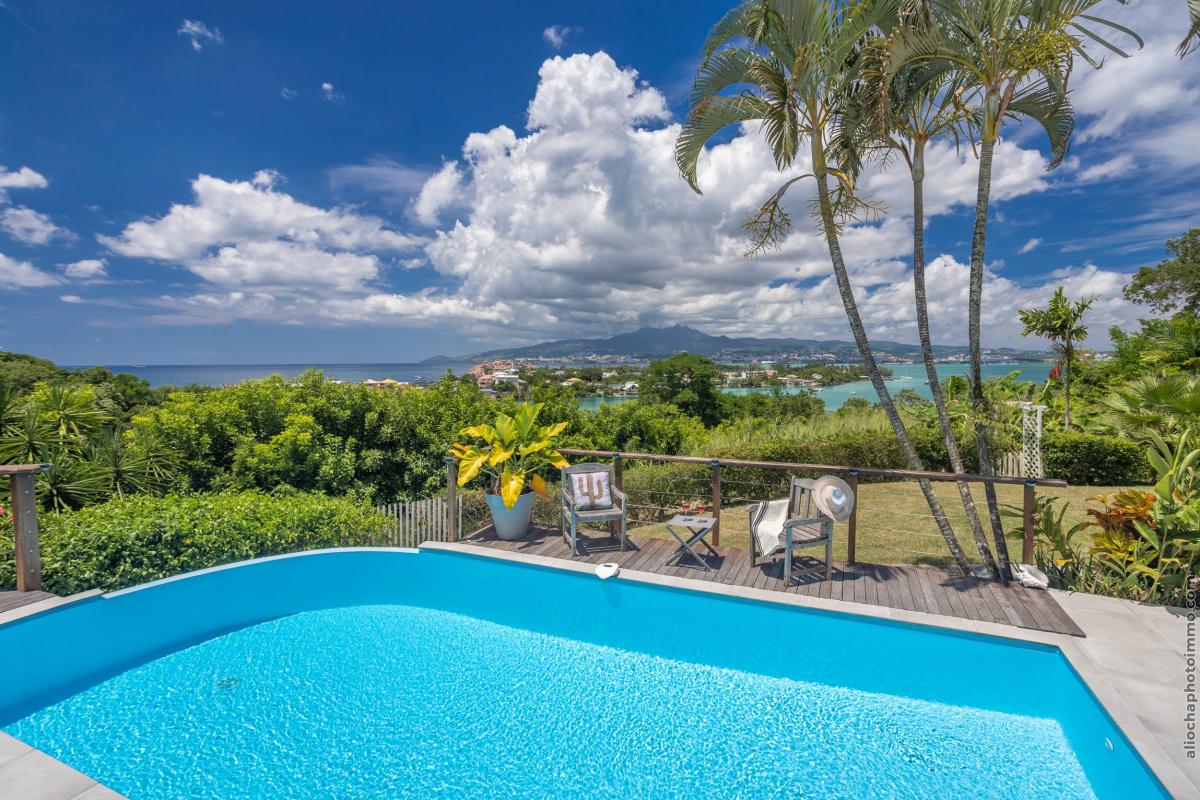 Location villa martinique - Piscine vue panoramique